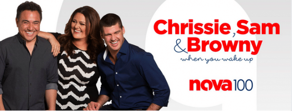 Chrissie, Sam and Browny | Nova 100 Melbourne | Car Giveaway